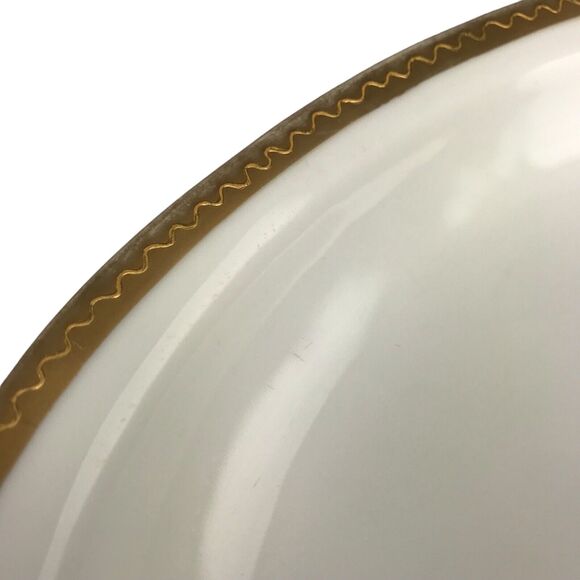 O&EG Royal Austria Oval Serving Plate Celery Dish 8’’x4.75’’ White Gold Trim Vtg - Picture 4 of 7